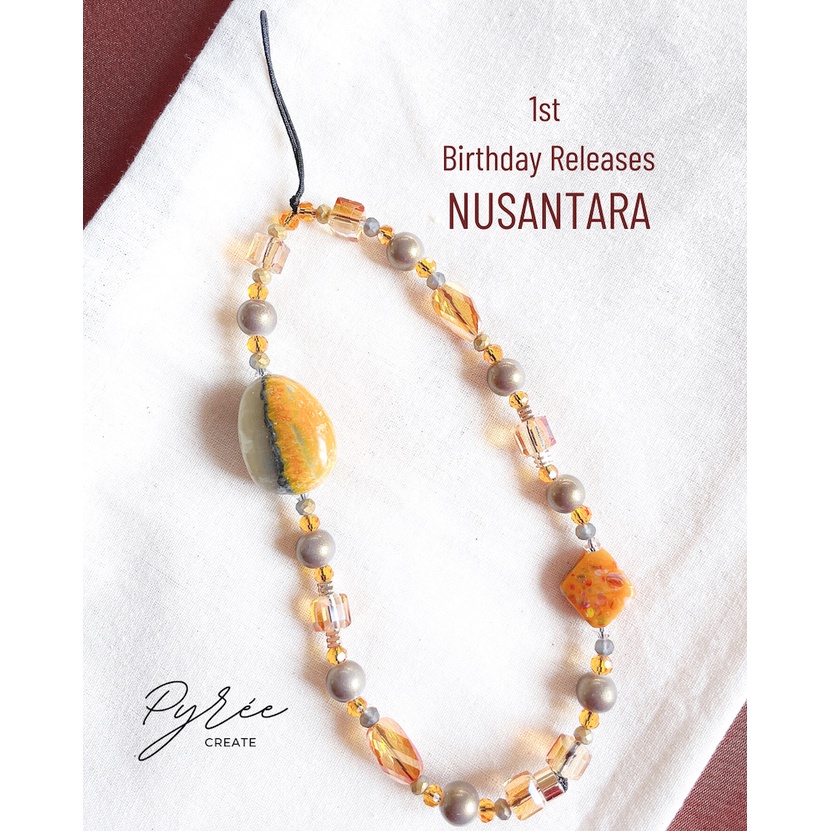 Nusantara: Treasure of Java - Bumblebee Jasper - Phone Charm/Strap