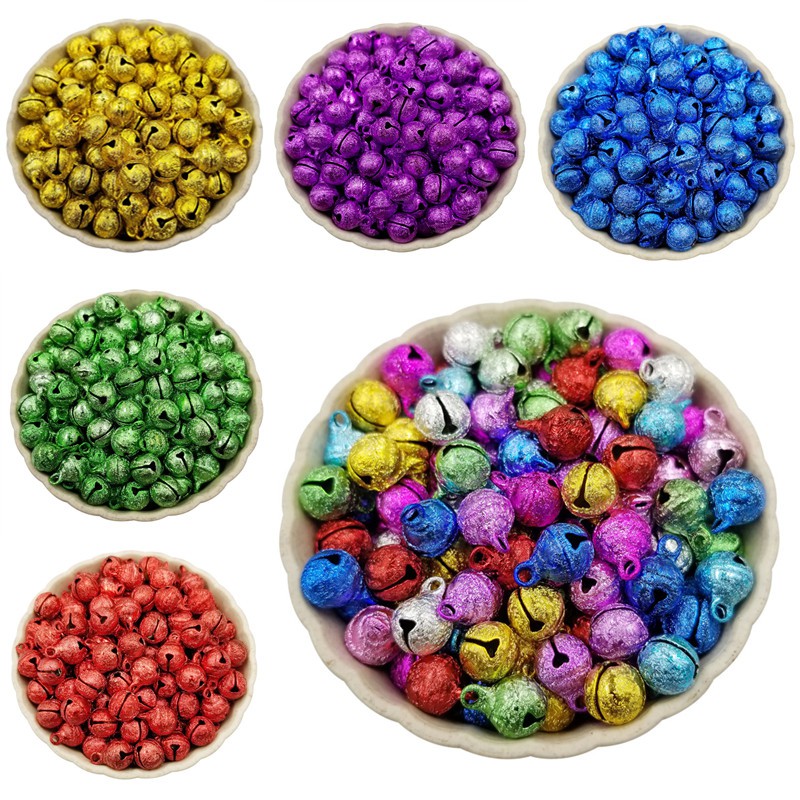 ลูกปัดกระดิ่ง หลายสีขนาด 6 มม. 50 ชิ้น