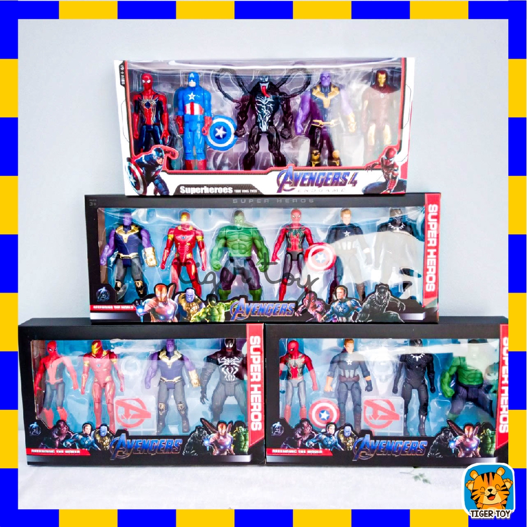 โมเดลเซต 4-6 ฮีโร่ เล็ก กลาง ใหญ่ มีทั้งแบบมีไฟและไม่มีไฟ สุดคุ้ม ได้ไปเลย ทั้ง Set