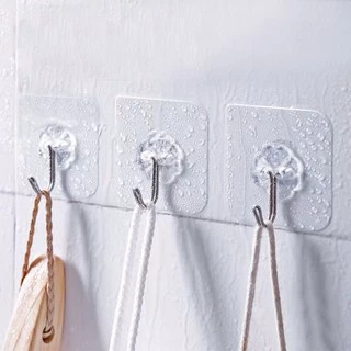 [พร้อมส่ง] ตะขอแขวนติดผนัง ที่แแขวนติดผนัง ที่แขวนอเนกประสงค์ ไม่ต้องเจาะผนัง แบบใส