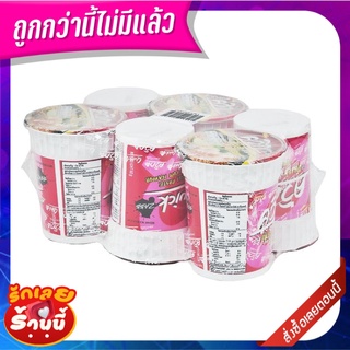 ไวไวควิก บะหมี่กึ่งสำเร็จรูป รสต้มยำพริกเผา 60 กรัม x 6 ถ้วย Waiwai Quick Cup Instant Noodle Chili Paste Tom Yum 60 g x