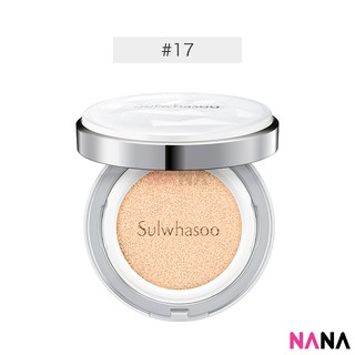 Sulwhasoo Snowise Brightening Cushion SPF50+/PA+++ 17 Ivory Beige (14g + Refill) คุชชั่นที่ช่วยให้ผิวสดใสและเปล่งประกายพร้อมกันแดด SPF50+/PA+++ 17 Ivory Beige (14 กรัม+ รีฟิล)