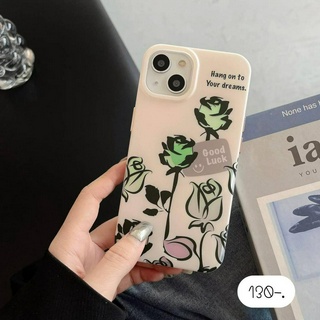 เคสมือถือ เคสลายดอกไม้ 🌹กุหลาบโฮโลแกรม