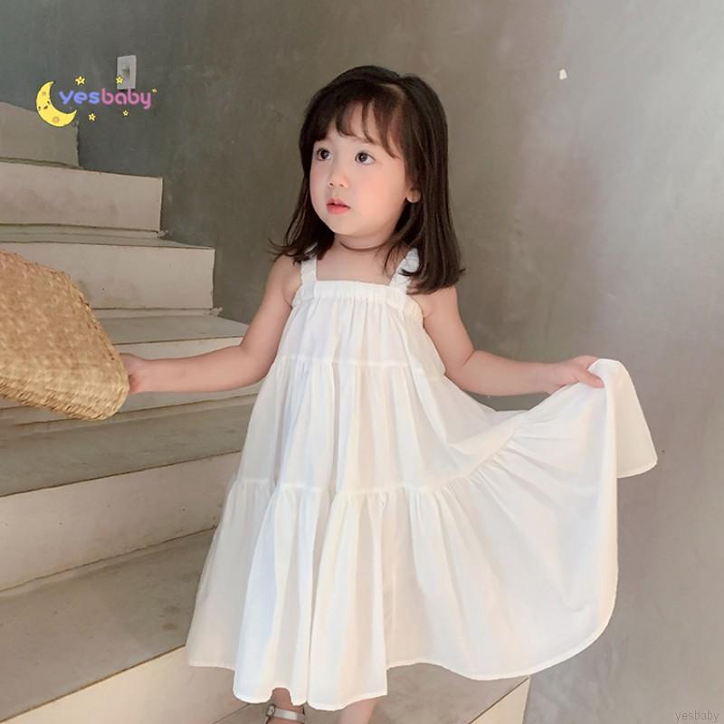 YESBABY Girl Princess Dress Summer Korean Mesh Suspender Skirt Dress