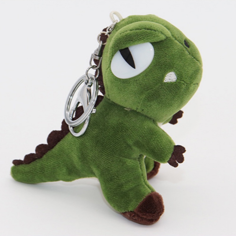 ตุ๊กตาสัตว์น่ารักสำหรับกระเป๋าและพวงกุญแจ รวมถึงหมี, แพนด้า, กบ, ไดโนเสาร์, แกะ และวัว - รูปที่ 4