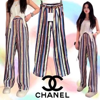 (ส่งฟรี) กางเกงขายาว CHANEL COCO DENIM PANTS 2022SS