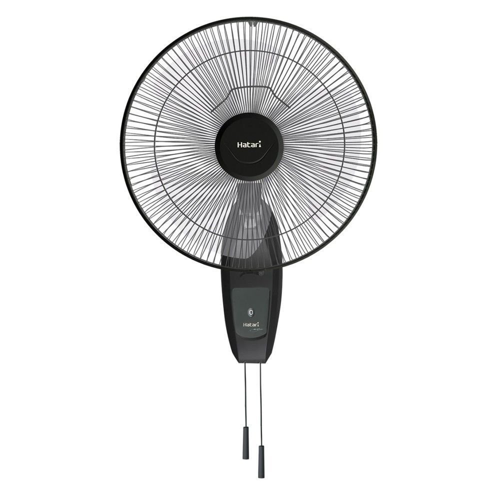 พัดลมติดผนัง พัดลมติดผนัง 16นิ้ว HATARI HT-W16M6 สีดำ พัดลม เครื่องใช้ไฟฟ้า WALL FAN 16" HATARI HT-W