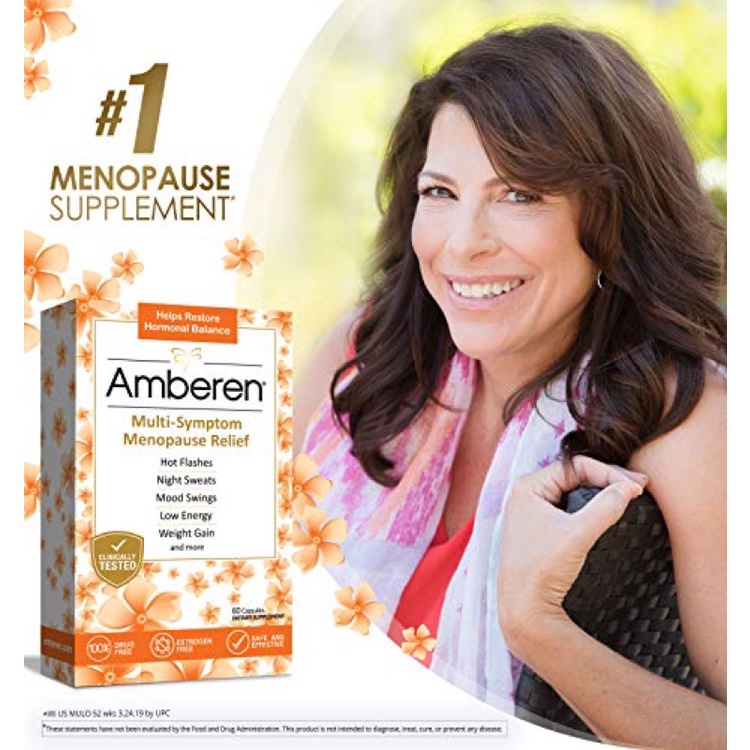 Amberen Multi-Symptom Menopause Relief 90Capsules นำเข้าจาก USA🇺🇲 พร้อมส่งที่ไทย