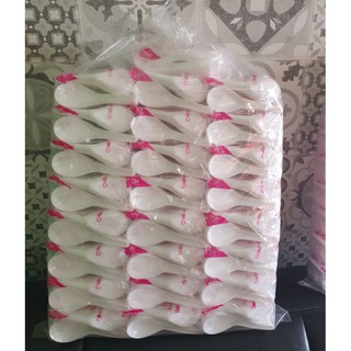 ช้อนพลาสติก (สีขาว) ใช้ตักอาหาร (แบบใช้ครั้งเดียวแล้วทิ้ง) แ…