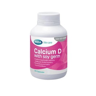 Mega We Care Calcium D with soy germ 30 แคปซูล