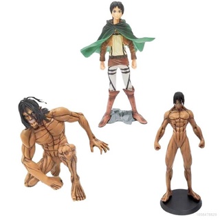 โมเดลฟิกเกอร์ PVC อนิเมะผ่าพิภพไททัน Ns3 Attack On Titan Eren FIgure Action สําหรับตกแต่งบ้าน