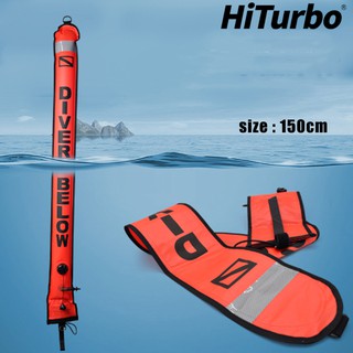 Hiturbo Scuba Diving Smb Surface Marker เทปสะท้อนแสงสําหรับดําน้ํา 150CM