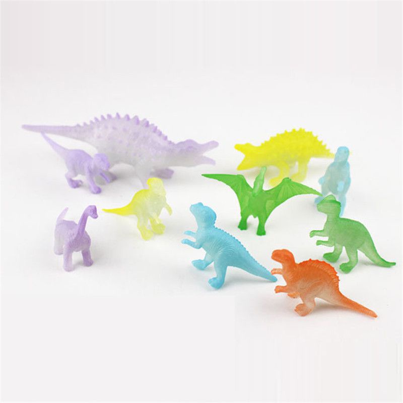 16pcs Jurassic World Dinosaurs Glow in the Dark Luminous Kids Toy ...