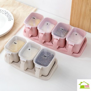 (H-199) ที่ใส่เครื่องปรุง 4 ช่อง