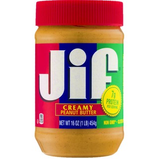 ﻿JIF Creamy Peanut Butter จิฟ เนยถั่ว ชนิดละเอียด 454g.