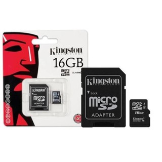 KINGSTON Micro SD Card Class 10 16GB with Adapter