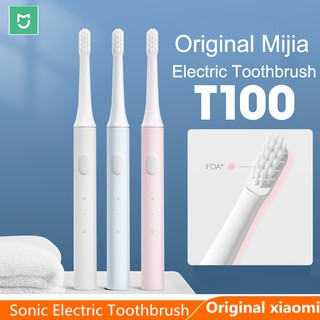 Orignal Xiaomi แปรงสีฟันไฟฟ้าโซนิค ผู้ใหญ่ Mi T100 ฟัน แปรงสีฟันสุขภาพ สีสันสดใส ชาร์จ USB IPX7 กันน้ํา