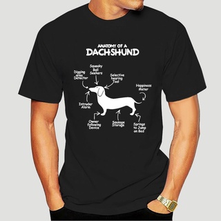 เสื้อยืด พิมพ์ลาย Anatomy of a Dachshund สําหรับผู้ชาย ผู้หญิง -4852A