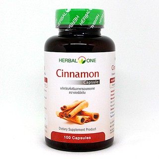 Herbal one cinnamon อ้วยอัน อบเชยเทศ ซินนามอน อบเชย 60 แคปซูล