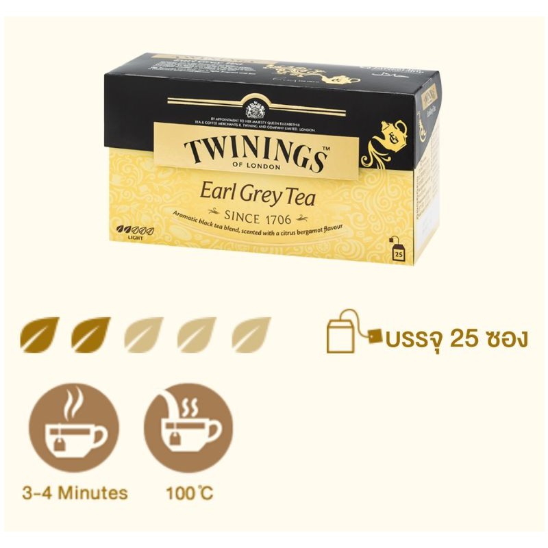 Work From Home PROMOTION ส่งฟรีชา Twining Classic Black Tea Earl Gray เก็บเงินปลายทาง