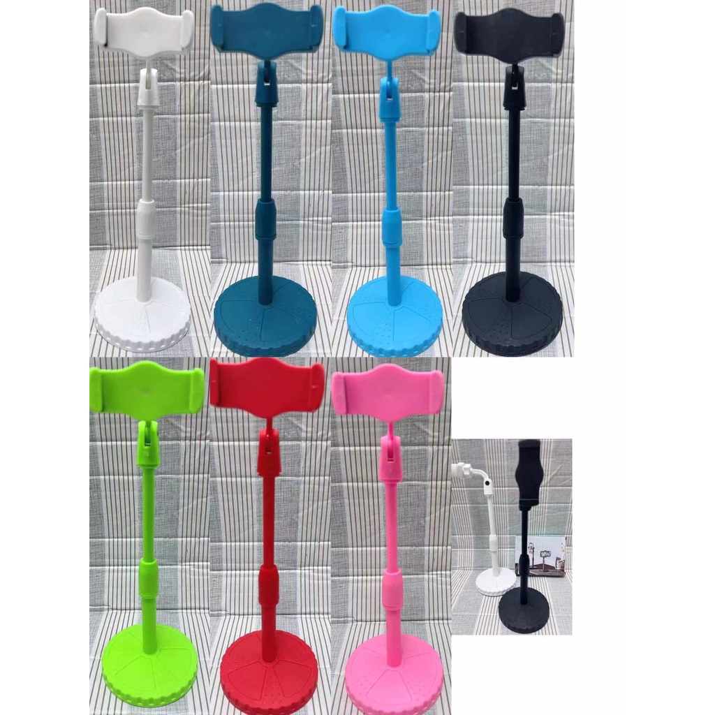 ที่จับมือถือ ขาตั้งโทรศัพท์ Mobile Phone Stand Holder ปรับระดับได้ แข็งแรง​(เป็นเหล็ก)​ 7สี