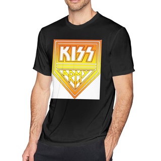 พร้อมส่ง ขายดี เสื้อยืดคอกลม ผ้าฝ้าย 100% พิมพ์ลายโลโก้ Kiss Band สําหรับผู้ชาย MIcbfd82DDgicd19S-5XL