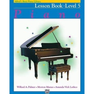 หนังสือเปียโน Alfred piano library: Lesson book Level5  🎹