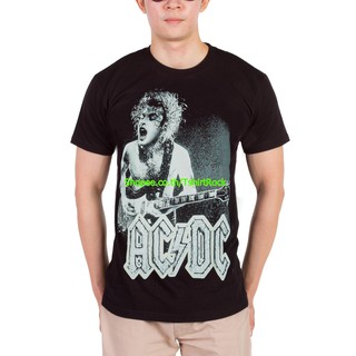 เสื้อยืดวินเทจเสื้อวง Ac/Dc เสื้อยืดลาย acdc เอซี/ดีซี เสื้อคอฟิต แฟชั่น เสื้อวินเทจ RCM740S-5XL