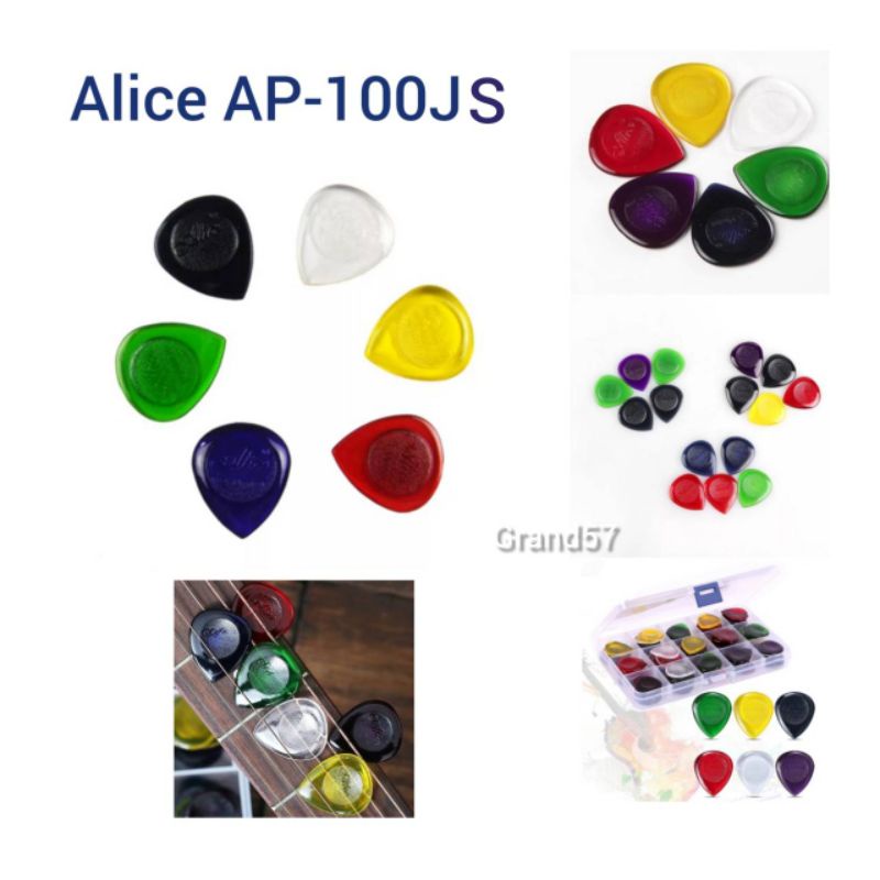 Alice AP-100JS Small Pick Alice Stubby AP100JS ปิ๊กกีตาร์