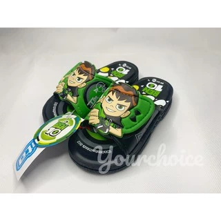 รองเท้าเบนเทน Ben10 แตะเด็ก แบบเทป ทรงสวม BN331