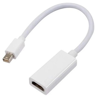 Mini DP to HDMI สายแปลง Mini DisplayPort  Male to Female Adapter (white)