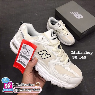 🚩 รองเท้าNew Balance 530📌สินค้าพร้อมกล่อง *ขาวครีม* sz.36-45 เบา ใส่สบาย รองเท้าใส่เที่ยว รองเท้าลำลอง รองเท้าแฟชั่น
