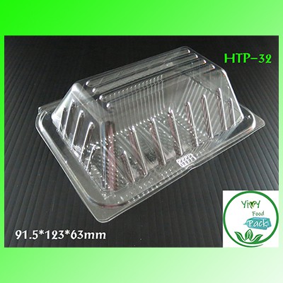 H TP-32 กล่องพลาสติกใส OPS สำหรับใส่อาหาร กล่องเบเกอรี่ bakery (100 ชิ้น)