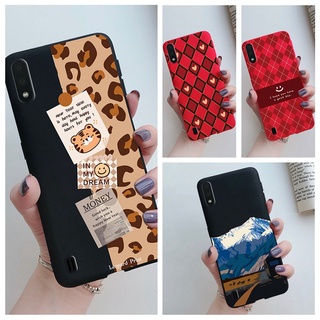 เคสโทรศัพท์มือถือเจลลี่นิ่ม กันกระแทก พิมพ์ลาย หรูหรา สําหรับ Samsung Galaxy A02 A02S M02 M02S A01 M01 Core พร้อมส่ง