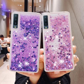 เคสโทรศัพท์ซิลิโคน TPU แบบนิ่ม ลายกากเพชร สําหรับ Samsung Galaxy A7 2018 A750 A50 A50S A70S A70 A30S A30 A20 A10 A11 A21S A31 A51 A71 4G