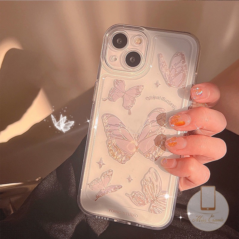 เคสโทรศัพท์มือถือ ลายผีเสื้อ สําหรับ Redmi Note 12 12S 11 10 11Pro 10S 11s 9s 9 Pro Max Plus Redmi 12 12C A1 10 10C 9 9T 9C NFC 9A M3 M4 Pro X3 Pro NFC Mi 11 12 lite POCO C55 เคสนิ่ม แบบใส