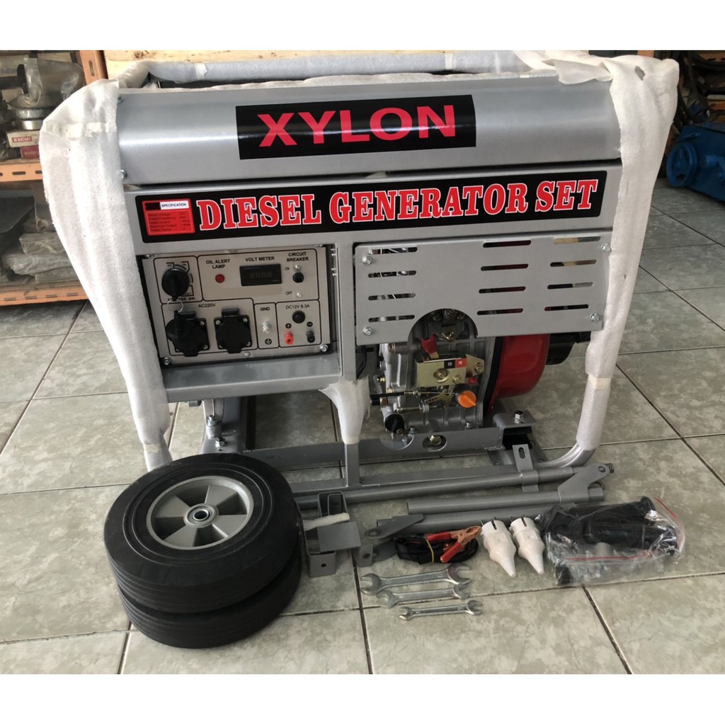 🔥โค้ดINC3LEL3ลด30฿เครื่องปั่นไฟดีเซล 18 แรงม้า 7.5 KVA / 220V Diesel Generator ยี่ห้อ XYLON รุ่น 990