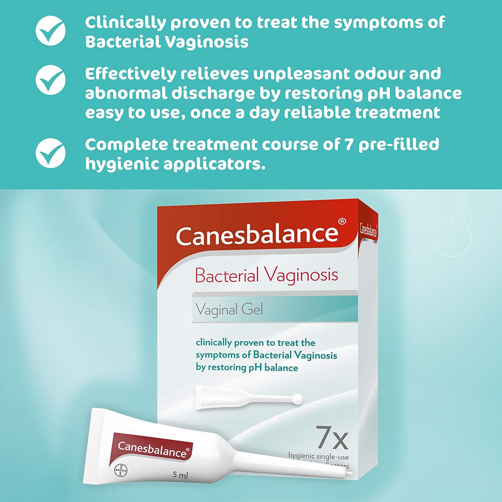 Canesbalance Bacterial Vaginosis เจลรักษาช่องคลอดมีกลิ่นเหม็น ตกขาวคัน ช่องคลอดอักเสบจากเชื้อแบคทีเรีย