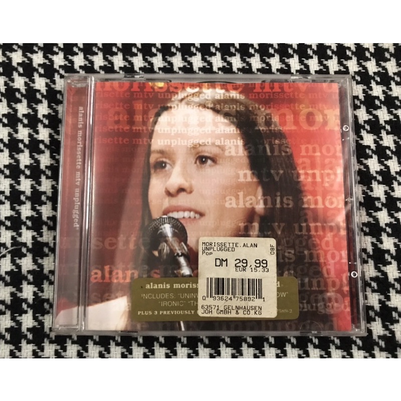 CD ซีดีเพลงสากล ALANIS Morissette MTV unplugged ปกสวย แผ่นสวย หายาก น่า