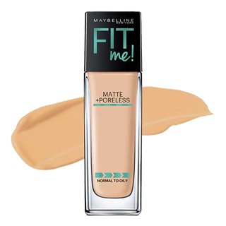 Maybelline ฟิตมี แมท แอนด์ พอร์เลส ฟาวเดชั่น 30 มล. [ใส่โค้ด XYURWGF ลดทันที60.-]