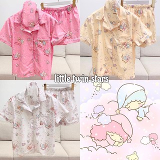 ชุดนอนลาย little stars สุดคิ้ว ลุดคุณหนูมากๆ พร้อมส่ง 3 สี