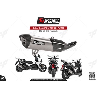 ท่อแต่ง Akrapovic Exhaust Slip-On Line (Titanium) BMW C400X/C400GT 2019-2020