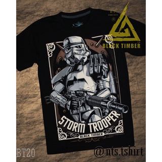 Tee BT 20 Storm Trooper เสื้อยืด สีดำ BT Black Timber T-Shirt ผ้าคอตตอน สกรีนลายแน่น S M L XL XXL