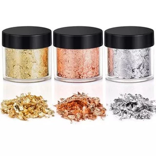🇹🇭🔝แผ่นเปลว เปลวแต่งเล็บ Gold/Silver/Rose gold