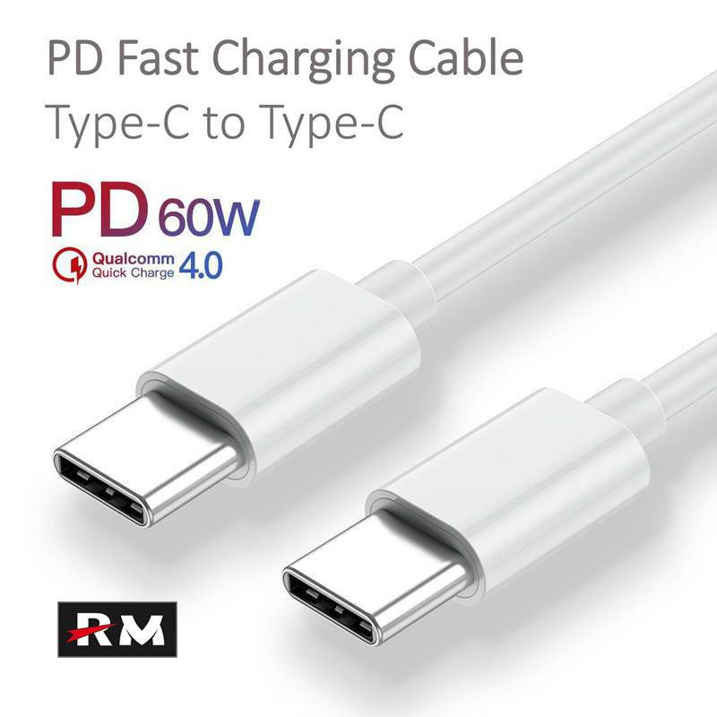 สายเคเบิลชาร์จเร็ว 60W PD USB Type C เป็น USB Type C QC4.0 3.0 3A 3.0 USB Type C สําหรับสมาร์ทโฟน