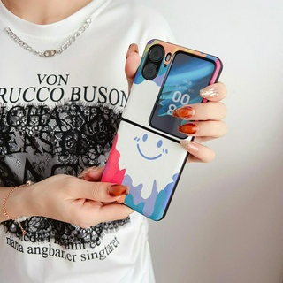 เคสโทรศัพท์มือถือ ลายภาพวาดสีน้ํามัน รูปหมี พร้อมสร้อยข้อมือ สําหรับ OPPO Find N2 FLIP