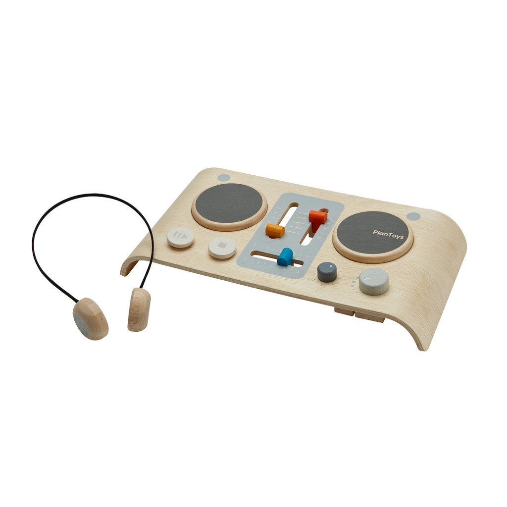 PlanToys ของเล่นไม้ 3707 DJ Mixer Board ดีเจบอร์ด เสริมพัฒนาการ สำหรับเด็กอายุ 3 ปี ขึ้นไป
