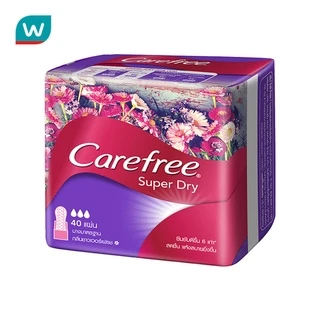Carefree แคร์ฟรี ซุปเปอร์ ดราย รุ่นมีน้ำหอม 40 ชิ้น