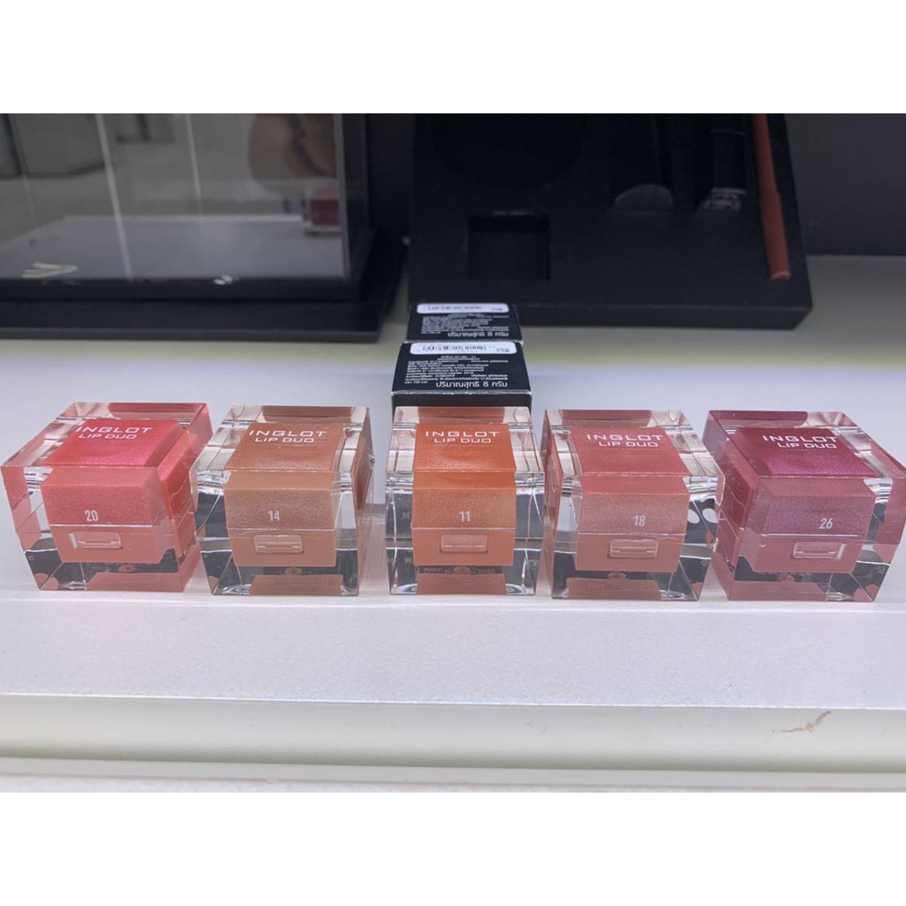 พร้อมส่ง Inglot Lip Duo Lip Gloss & Lip Paint