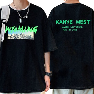 Gildan Kanye เสื้อยืด ผ้าฝ้าย 100% พิมพ์ลาย West Ye Wyoming สไตล์ฮิปฮอป สําหรับผู้ชายสามารถปรับแต่งได้